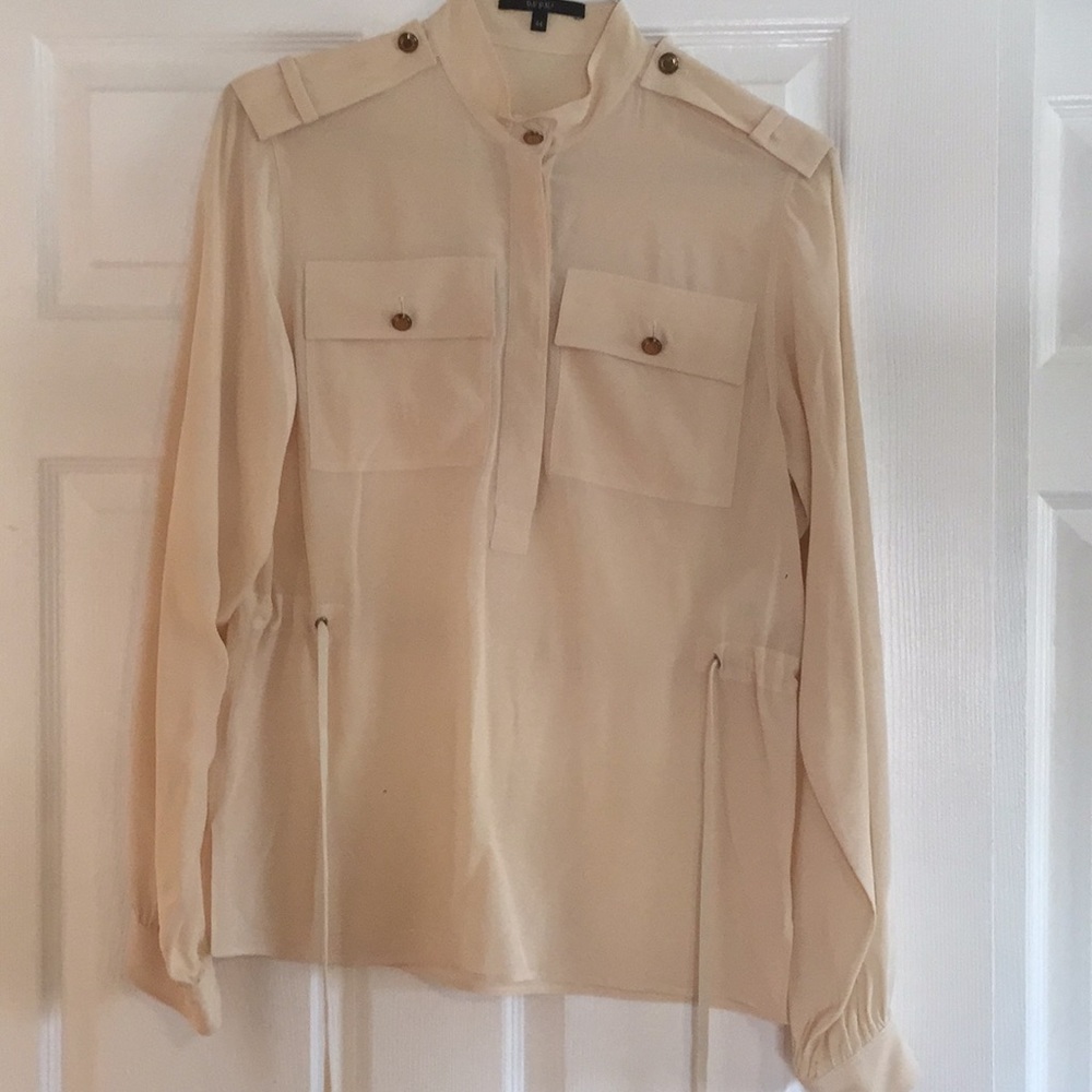 Gucci half button down shirt